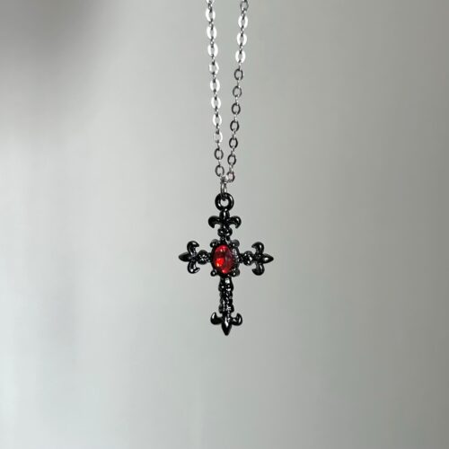 Goth Cross Necklace