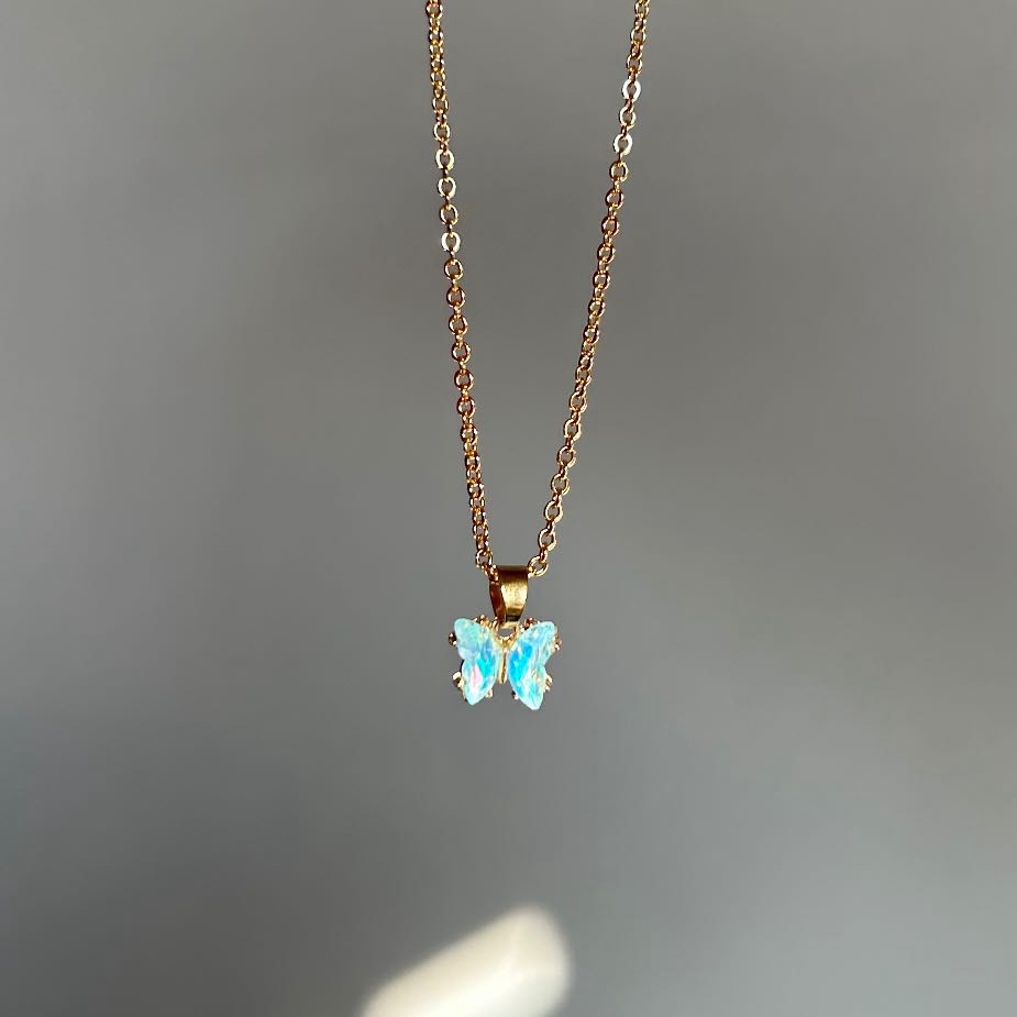 Butterfly Necklace - Opal