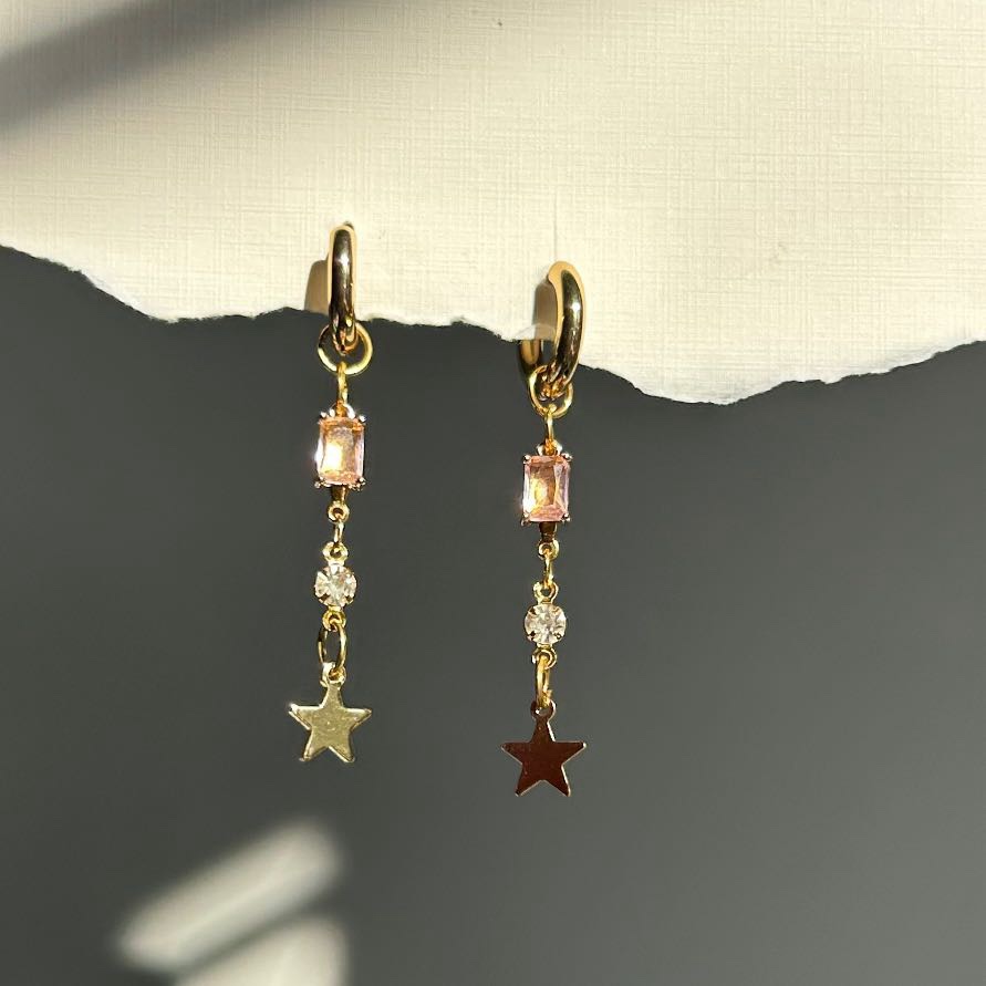 Bella Earrings - Pink