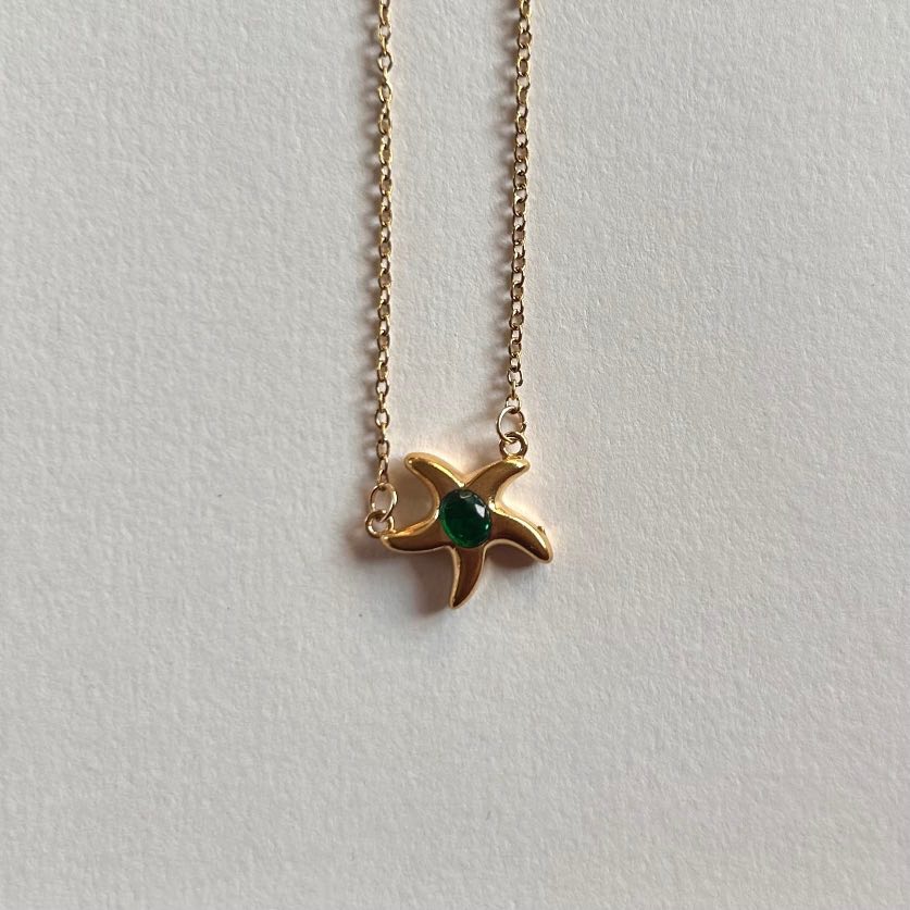 Emerald Star Necklace