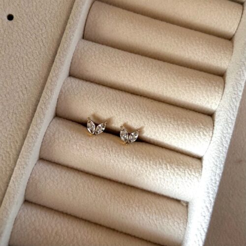Marquise Kiss Studs (Ball-Back)