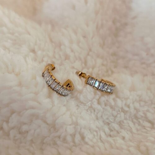 Crystal Bar Earrings