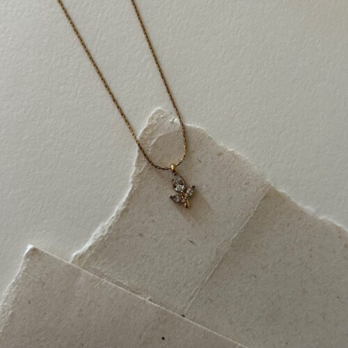 Tulip Necklace - White
